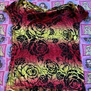 Floral print express top